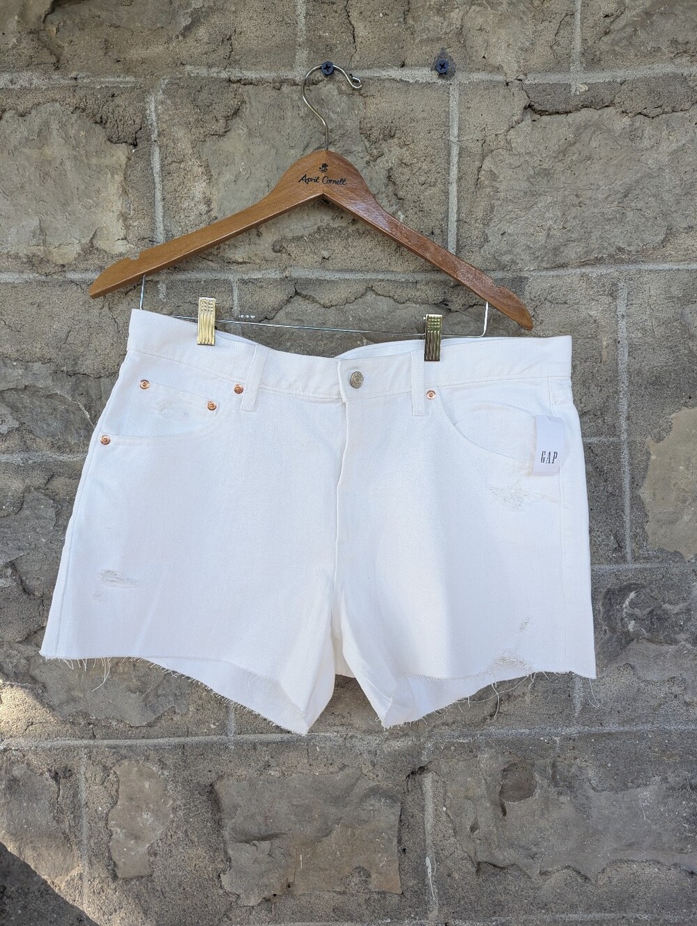 NWT Gap White Denim Jean Shorts